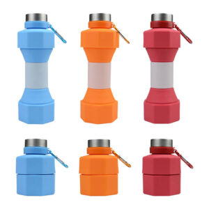 Silicone Dumbbell Water Bottles