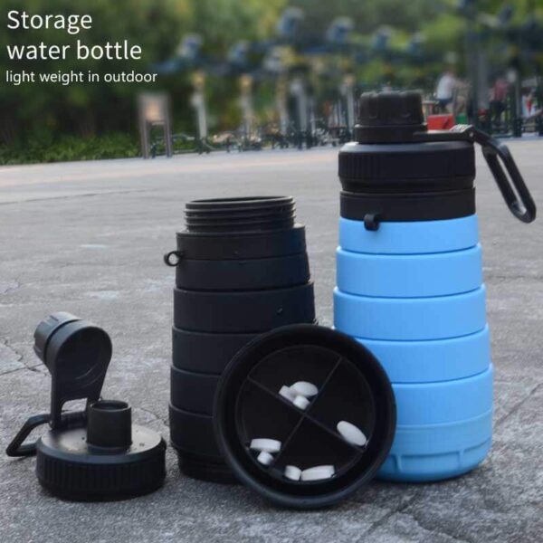 Collapsible Silicone Water Bottle for Outdoor Sports