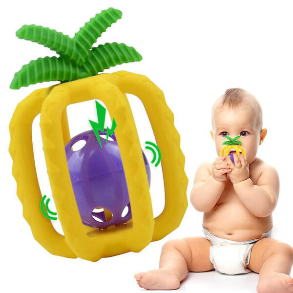 silicone pineapple teether3