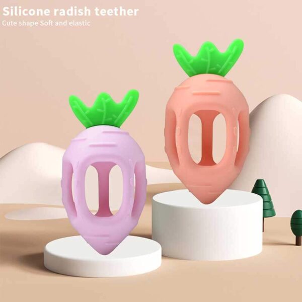 Silicone Baby Radish Teether