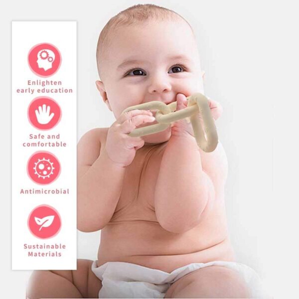 Silicone Baby Links Teething Toy