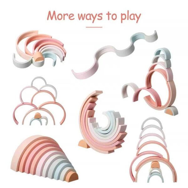 Silicone-Rainbow-Stacker-Play