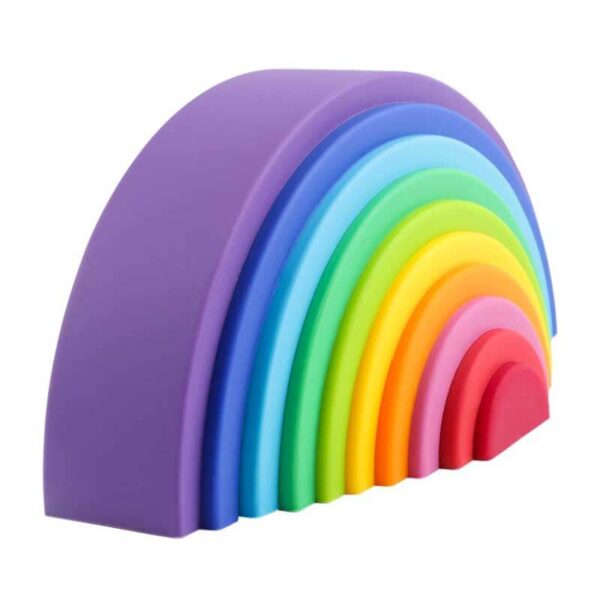 Silicone-Rainbow-Stacking-Toy
